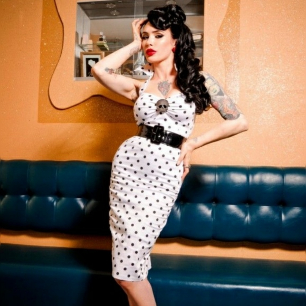 Kiss Me Deadly Dames Polka Dot Dress